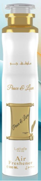 Peace & Love 300ml Air Freshener by Lattafa Pride (Pack of 12)