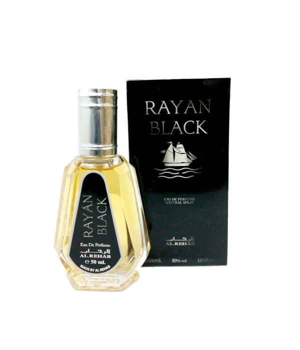 Pack of 12- Rayan Black 50ml Perfume by Al Rehab