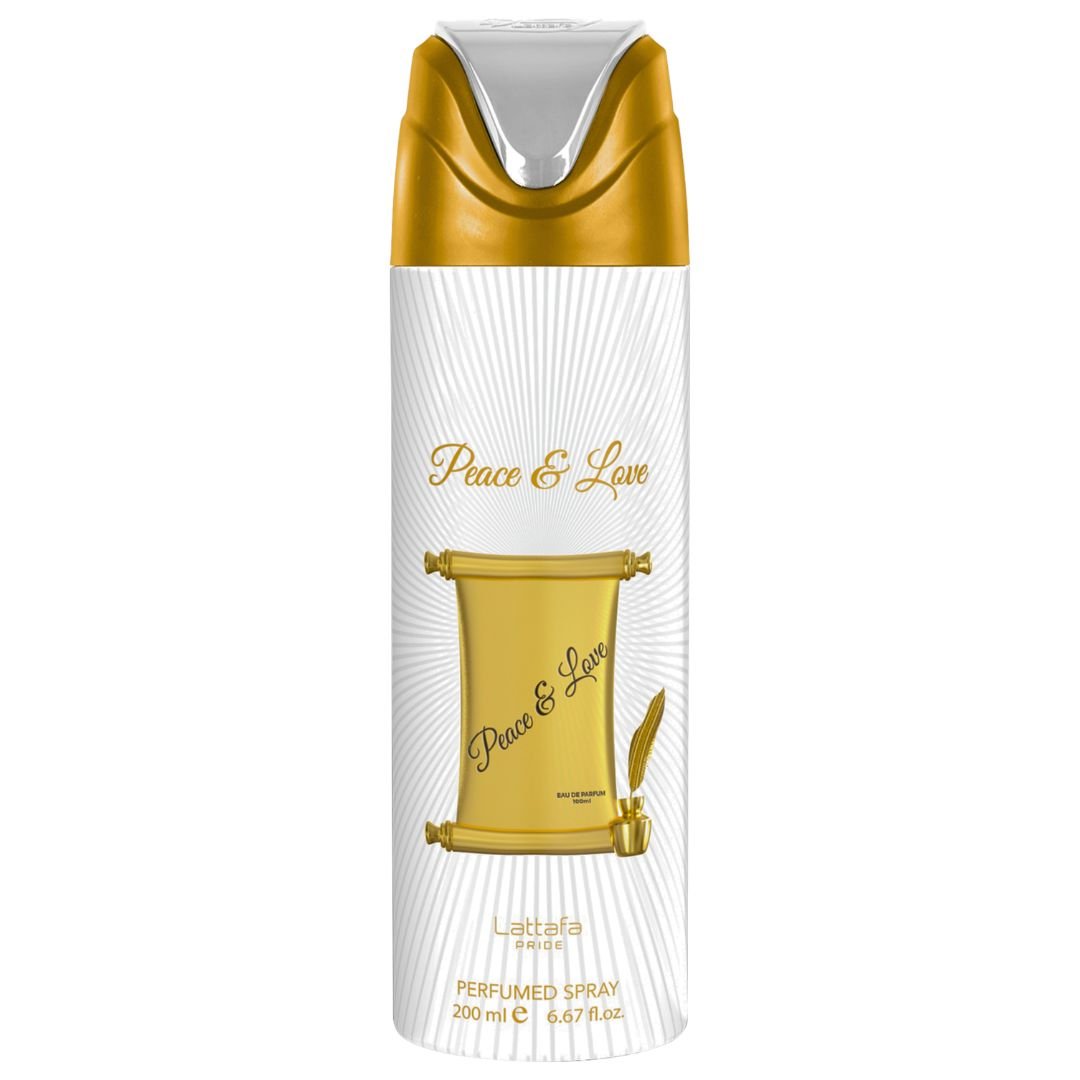 Peace & Love 200ml Body Sprays by Lattafa Pride (Pack of 12)