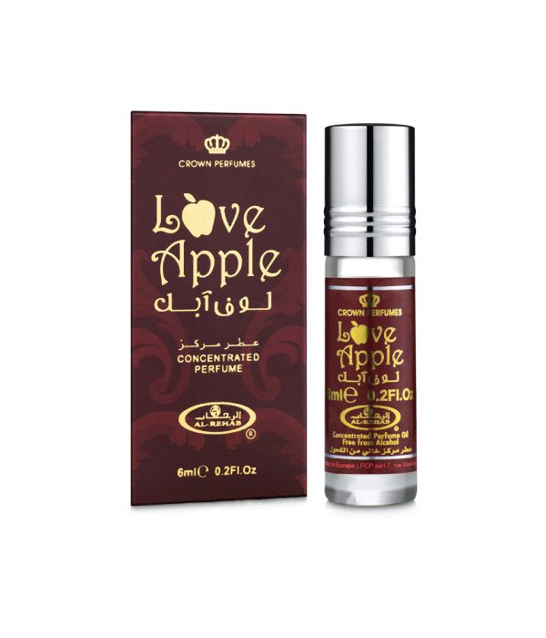 Pack of 6 - Love Apple  6ml Perfume Oil by Al Rehab