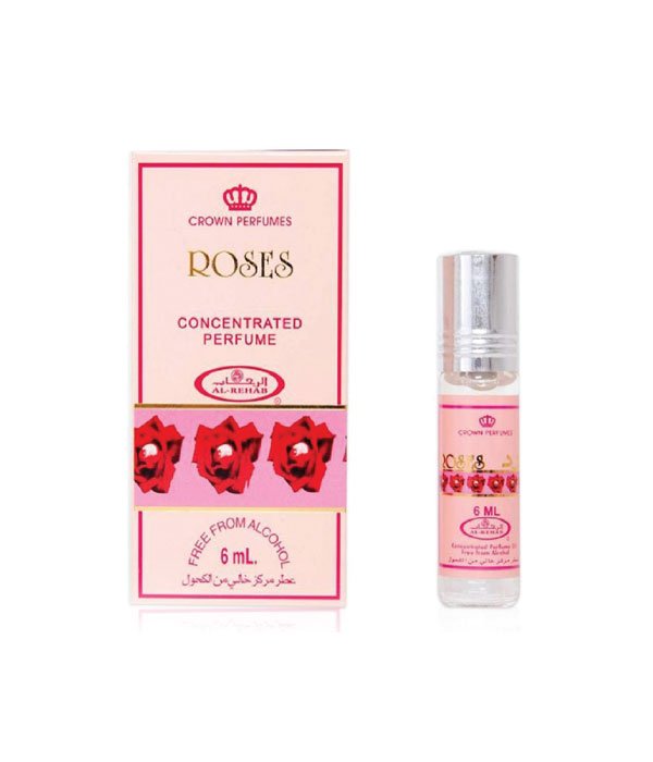 Pack of 6 - Roses  6ml Perfume Oil by Al Rehab
