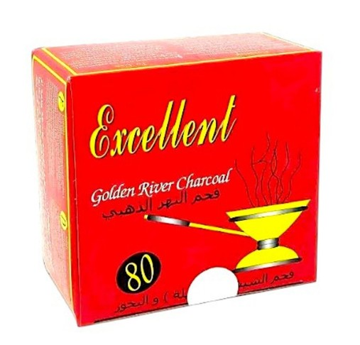 Excellent Golden River Charcoal Tablets – 80 Pieces
