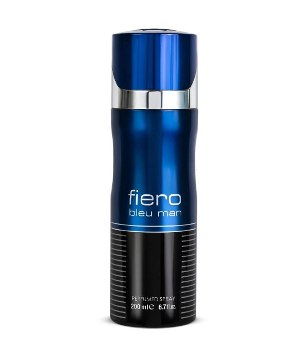 Pack of 6- DEO Fiero bleu man 200ml Deodorant by Fragrance World